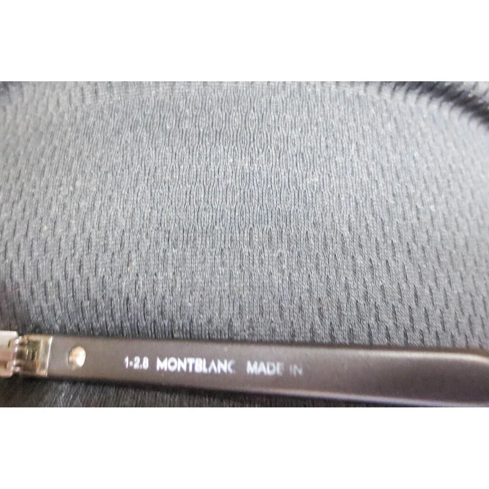 Montblanc MB008 Rectangular Metal Eyeglasses Dark Gray Black 56-15-145 MB008-008